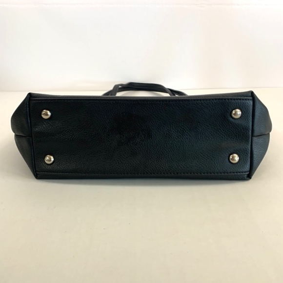 Nine West 🌺 Black carry all/ shoulder bag/purse, with silver tone hardware - Picture 5 of 11